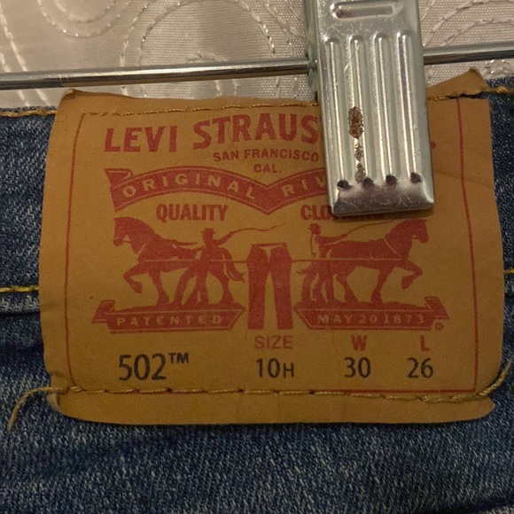 Levi’s 502 Regular Husky Blue Jeans Size 10H (30x26)💥 - Picture 6 of 6
